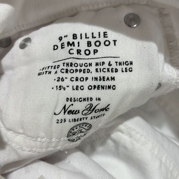 J. CREW Billie Demi Boot Crop jeans white NWT size 24 - Picture 9 of 11